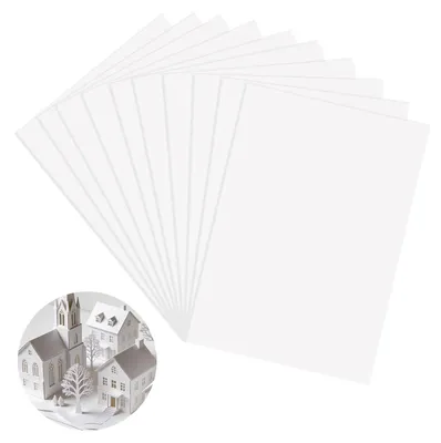 Weiße PVC-Platten 1 mm, A4, 10 Stück für Modellbau & Basteln