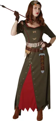 Produktbild von Bristol Novelty - "Maid Marian" Kostüm - Damen BN6121 (XS) (Bunt)
