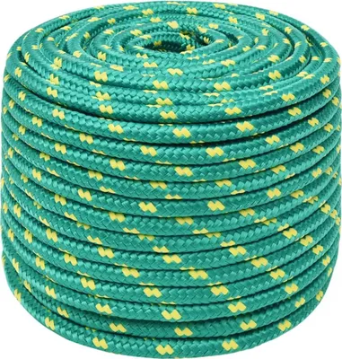 Obrázek produktu pro vidaXL Lodní lano zelené 12 mm 250 m Polypropylen