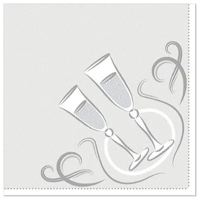 Produktbild von Papstar 86296, Silber, Seidenpapier, Abbildung, 54 g/m², 400 mm, 400 mm
