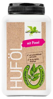 Produktbild von Parisol Huföl mit Pinsel, 500 ml, Huföl Pinselpack für strahlenden Glanz