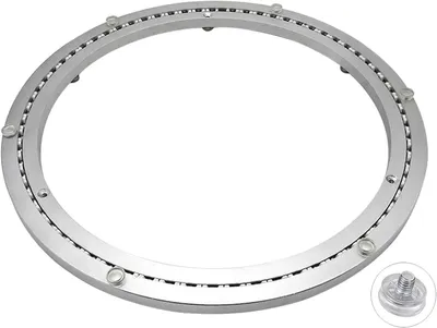 Productafbeelding van Draaibare plaat met 360 graden kogellagers voor tafel - 50 cm - Groot platform - Draaibaar - Van aluminium - Voor lunch - Cake - Tv