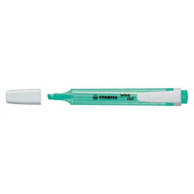 Zdjęcie produktu dla STABILO swing cool Pastel, 1 szt., Turkusowy, Końcówka ścięta, Turkusowy, Biały, 1 mm, 4 mm