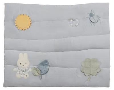 Zdjęcie produktu dla Miffy Baby Krabbeldecke Lucky Leaves Spielmatte blau Plüsch