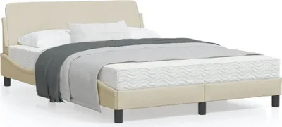 Obrázok produktu pre Maison Exclusive – Posteľový rám "Dover", krémová farba, 120x200 cm, látka