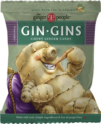 Obrázek produktu pro Přírodní zázvorové bonbony The Ginger People Chewies 150g - bez konzervantů