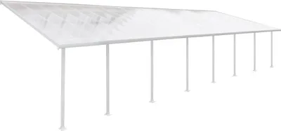 Produktbild von Palram - Canopia Aluminium Terrassenüberdachung Feria Weiß 387x1276x305 cm