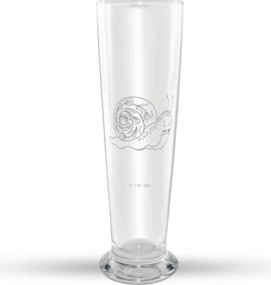 Produktbild von Mr. & Mrs. Panda Bierglas Schnecke Sir - Transparent - Geschenk, Mr Mrs Weizenglas, Tiermotive, Motivation, Weißbierglas, Weizen Glas, Lebenszeit, Lebenseinstellung, Bier