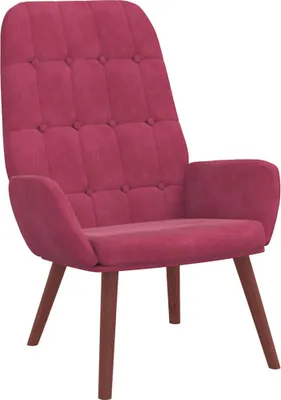 Immagine prodotto di Poltrona relax in velluto rosso vino