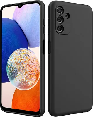 Produktbild von Silikonové pouzdro pro Samsung Galaxy A14 4G / 5G Protective Cover Matt Black Backcover Pouzdro na mobilní telefon