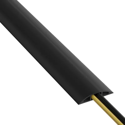 Productafbeelding van Kabelgoot vloer - Flexibel pvc - Zwart - 1,8 m