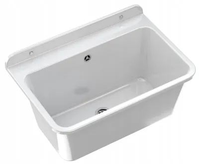 Immagine prodotto di Granitan - Lavello in granito - Lavello da cucina - 61x41 cm - Bianco - con sifone - resistente agli agenti chimici - LARGE