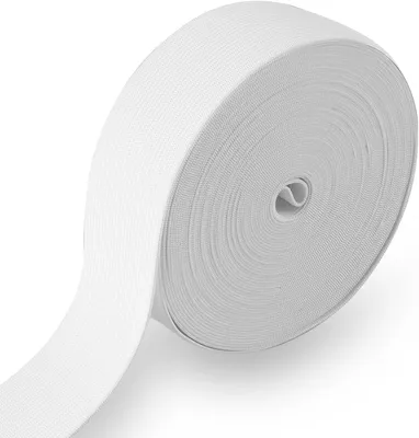 Productafbeelding van Elastiek 40 mm breed wit elastisch om te naaien elastiek voor broekrubber - 10 meter - Doe-het-zelf handwerk - Naaitoebehoren