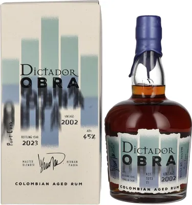 Produktbild von Dictador OBRA VINTAGE 21 Years Old PORT CASK Rum 2002 45% Vol. 0,7l in Geschenkbox