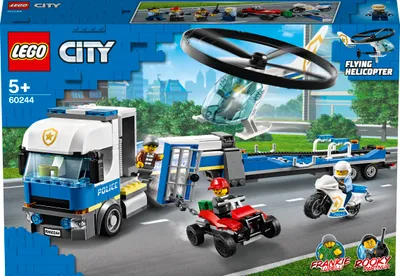 Immagine prodotto di LEGO® City 60244 Polizeihubschrauber-Transport Bausatz
