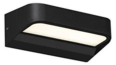 Immagine prodotto di BRILONER AHLEN Lampada da parete per esterni a LED, protezione dagli spruzzi d'acqua IP44, luce bianca neutra, nera, 14,2 x 8,3 x 5,2 cm