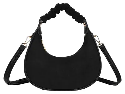 Imagen del producto de Gallantry, bolso tipo "hobo" para mujer, con diseño elegante y apariencia de terciopelo, con correas para llevar al hombro, color