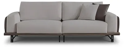 Obrázek produktu pro Moderní bílá pohovka pro tři osoby, elegantní design