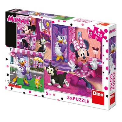 Obrázek produktu pro Minnie - Den s Minnie: puzzle 3x55 dílk