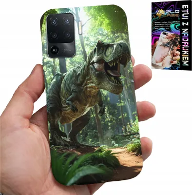 Image de Coque pour Oppo F19 Pro - Coque Dino Dinosaur Tyrannosaurus + Verre