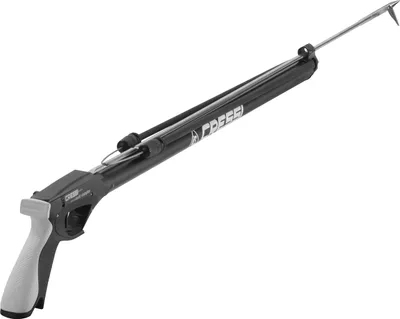 Produktbild von Cressi Unisex-Adult Apache Rubber Gun 90 cm Unterwasserfischen-Gewehr, Schwarz/Weiß