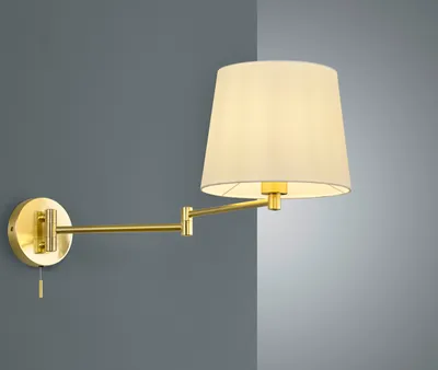 Produktbild von Schwenkbare Wandleuchte mit Gelenkarm - LED Leselampe für Bett und Wandmontage