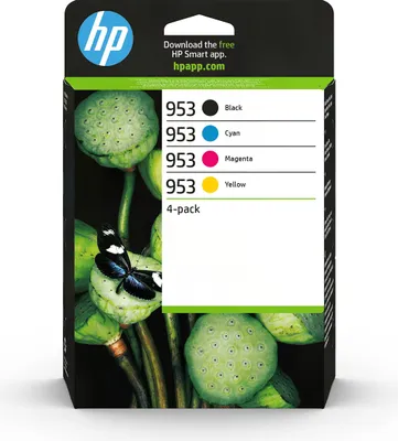 Image de HP 953 : Multipack de cartouches d'encre originales, noir, cyan, magenta, jaune