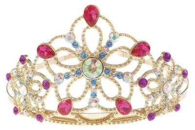 Produktbild von Great Pretenders Kinder Tiara, golden, verziert mit Strass und Edelsteinen