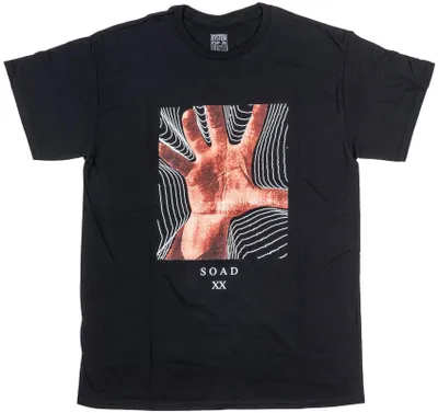 Produktbild von System of a Down 20 Years Hand T-Shirt mit kurzen Ärmeln Black M