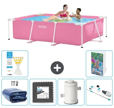 Produktbild von Rechteckiger Frame Pool - 220x150x60 cm - 7-teilig S141