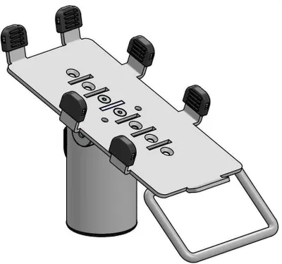 Image de Ergonomic Solutions P630E DuraTilt™ SP1 Verifone P630 Dataphone Stand (avec poignée)