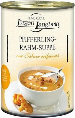 Produktbild von Jürgen Langbein Pfifferling-Rahm-Suppe 400ml Dose Tafelfertig