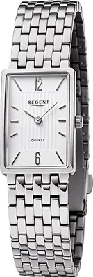 Produktbild von Regent Metall Damen Uhr Armbanduhr Quarz silber Metallarmband D2URF1343