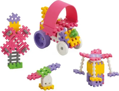 Zdjęcie produktu dla Marioinex Mini Wafel - 70 szt. Konstruktor Różowy