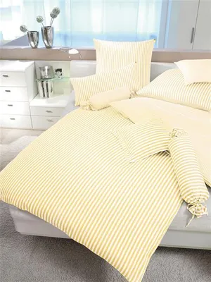 Produktbild von Janine modern classic Bettwäsche-Garnitur 3912 155X220,80x80 gelb