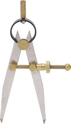 Produktbild von Flügelteiler, hochpräzise, ​​rostbeständig, goldfarben, verstellbar, abschließbar, Lederlehre für Heimwerker, 150 mm