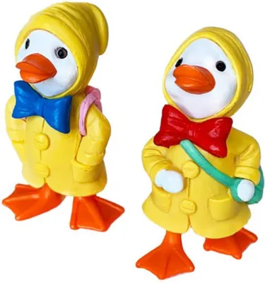 Image de Habarri | Figurine miniature - Figurine pour maison miniature - Joyeux canetons en ville - Figurine pour enfants à partir de 3 ans