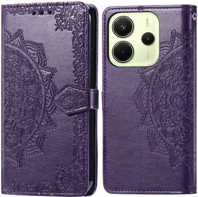 Obrázek produktu pro imoshion Mandala skládací pouzdro Xiaomi Redmi Note 14 (4G) – fialové