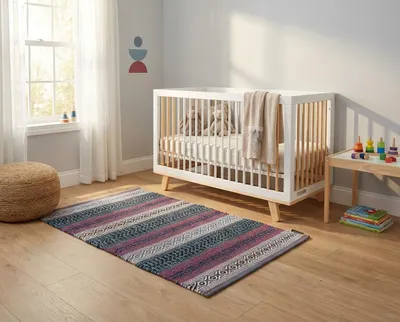 Produktbild von Kelim Saffron 113 petrol/lila (160x230 cm), KI-generiertes Bild