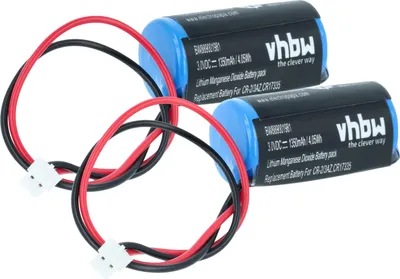 Produktbild von vhbw 2x Batterie kompatibel mit Verisure Camera Detector, Nattsikringspanel, Night Control Alarmanlage, Alarmsystem (1350 mAh, 3 V, Li-MnO2)