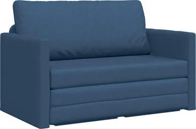 Obrázok produktu pre vidaXL Rozkladacia pohovka 110 cm Modrá látka