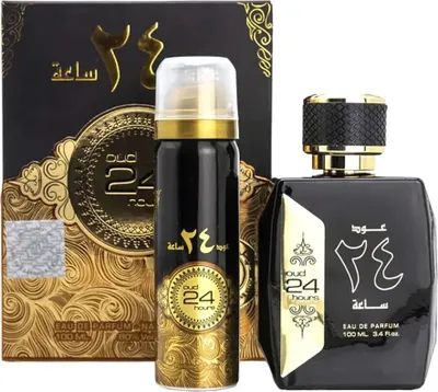 Zdjęcie produktu dla Ard al Zaafaran Oud 24 Hours Woda perfumowana, 100 ml + Dezodorant, 50 ml