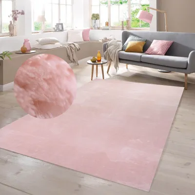 Produktbild von Teppich Shaggy  Flokati in rosa Größe - 240 x 340 cm