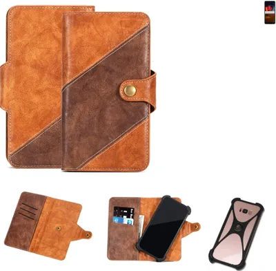 Produktbild von K-S-Trade Handy-Hülle Schutz-Hülle Bookstyle Case Wallet-Case kompatibel mit ZTE Blade V9 Vita Handy Cover Bumper Kantenschutz Smartphone
