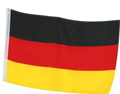 Produktbild von Deutschland Fahne Schwenkfahne 60 x 90 cm Ösen EM Fußball Schwarz Rot Gold