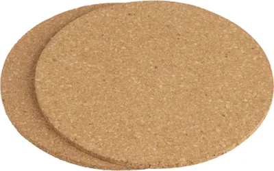 Produktbild von 2X UNTERSETZER aus Kork Ø18cm Topfuntersetzer Pfannenuntersetzer Korkuntersetzer Glasuntersetzer Topfgitter Kochtopf Topf Pfannen Glas 35