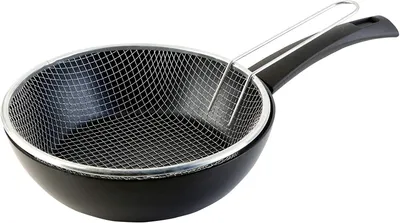 Friteuse 20 cm, Aluminium, Antihaft, für alle Herdarten