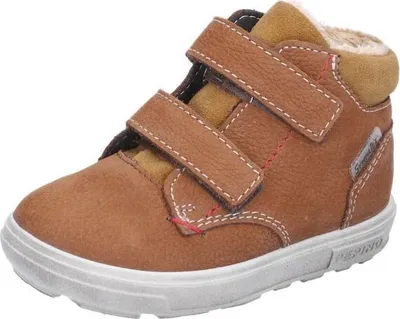Produktbild von RICOSTA Boots ALEX von PEPINO für kleine Eisprinzen Klettverschluss Glattleder Lammwollfutter Jungen Curry Braun Größe 21