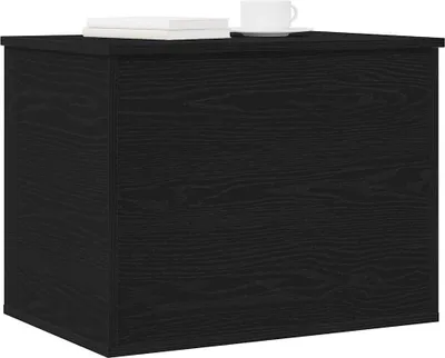 Produktbild von "Winterschlussverkauf " Aufbewahrungsbox Schwarz Eichen-Optik 60x42x46 cm NeuMöbel 5996960