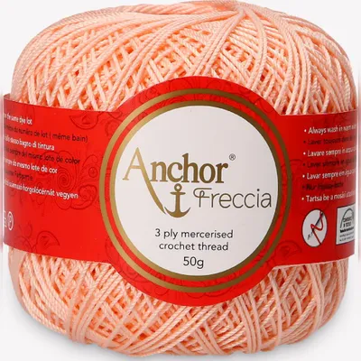 Obrázek produktu pro Anchor Freccia 6 - Jemná bavlněná příze na háčkování (barva 00006)